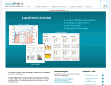 Tablet Screenshot of liquidmetrix.com